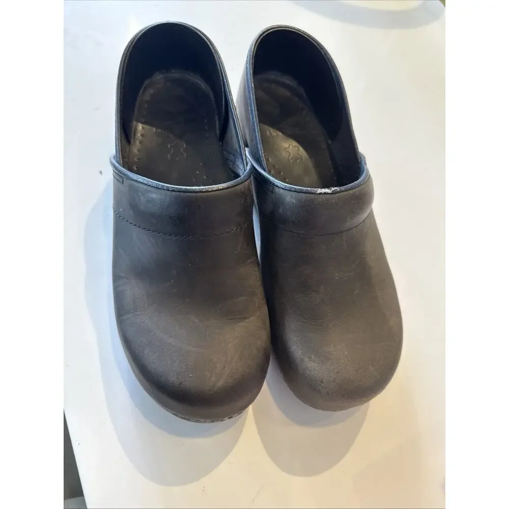 Dansko Black Leather Mules - Picture 14 of 14